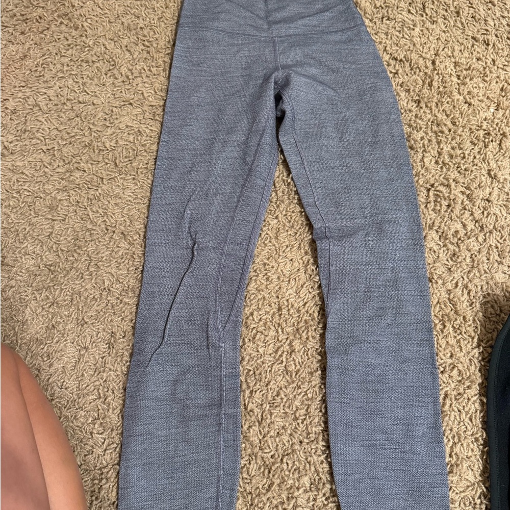 Gray High-Waisted Leggings